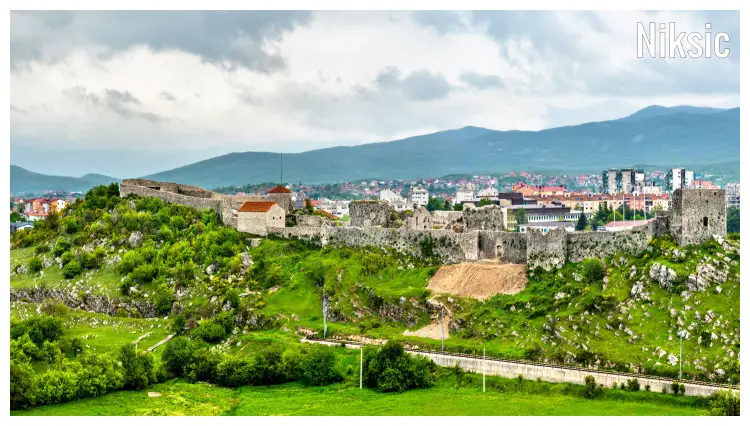 The magnificent landscape of the ancient Onogost Fortress in Niksic, Montenegro The magnificent landscape of the ancient Onogost Fortress in Niksic, Montenegro
